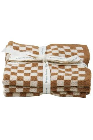 Chekka Washcloths - Clay