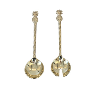 Brass Salad Servers - Pineapple