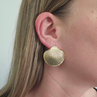 CLAM SHELL EARRINGS