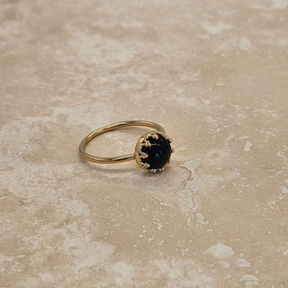 18k Gold Onyx Monarch Ring