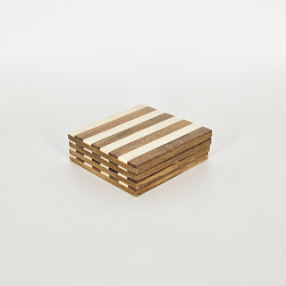 Coasters - Wood and White