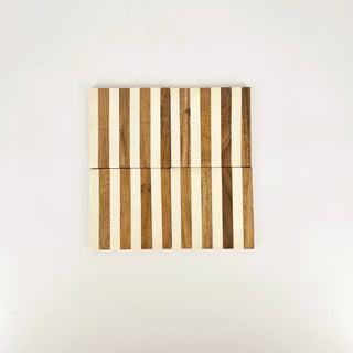 Coasters - Wood and White