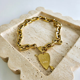 Cupids Arrow Ti Amo  - Chunky Chain