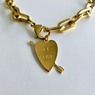 Cupids Arrow Ti Amo  - Chunky Chain