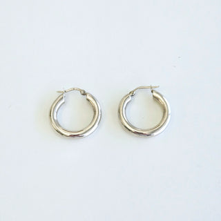 Chunky Hoops - Silver