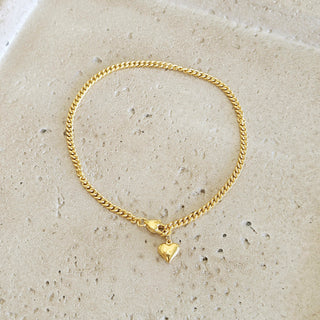 Bubble Heart Anklet