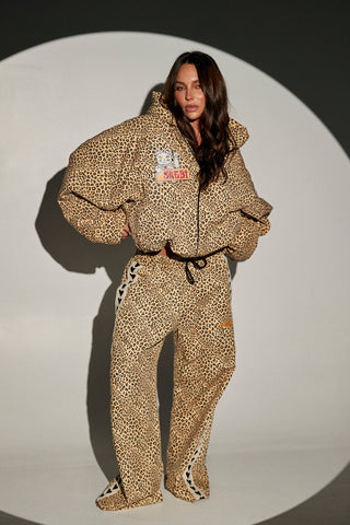 The Raving Heart Pants - Drill Leopard