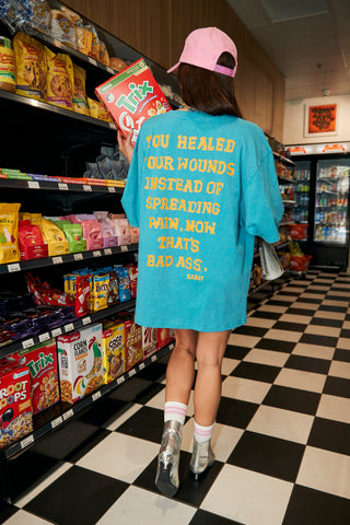 The Very Oversized Self Love Club Tee - Blue