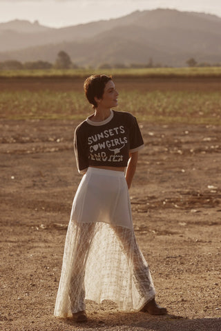 The Lace Skirt - Cream