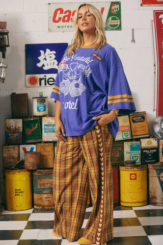 The Canvas Raving Heart Pants - Tartan Mustard