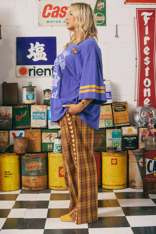 The Canvas Raving Heart Pants - Tartan Mustard