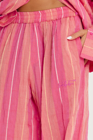 The Mexicola Pants - Pop Stripe Peach