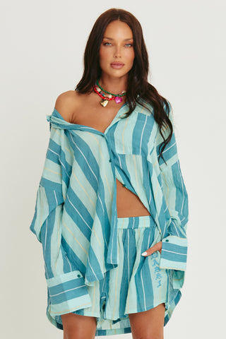 The Don Julio Shirt -Pop Stripe Blue