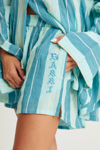 The Boxer Short - Pop Stripe Blue