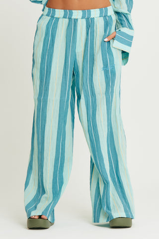 The Mexicola Pants - Pop Stripe Blue