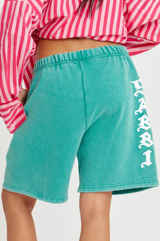 The Happy Hibiscus Shorts - Green