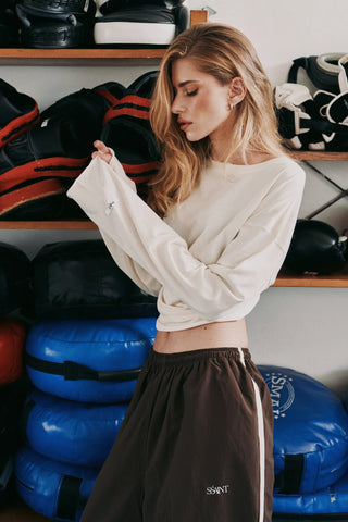 The Victory Long Sleeve Tee - Cream