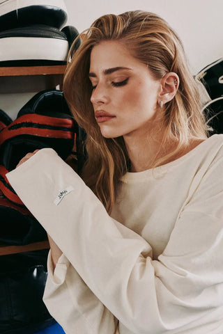 The Victory Long Sleeve Tee - Cream