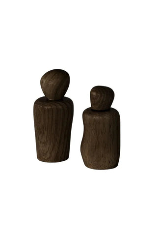 Wavy Salt and Pepper Shaker - Walnut