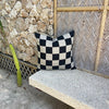ONYX CHECK CUSHION BY A COMPANY OF FRIENDS