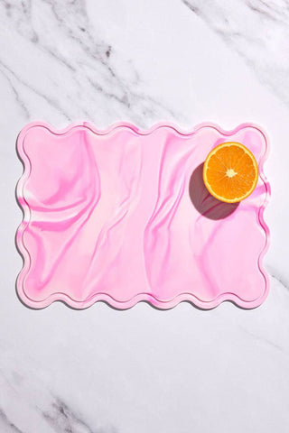 STYLD. Chop. Chopping Boards (Set of 2) Swirl + Solid: Fairy Floss