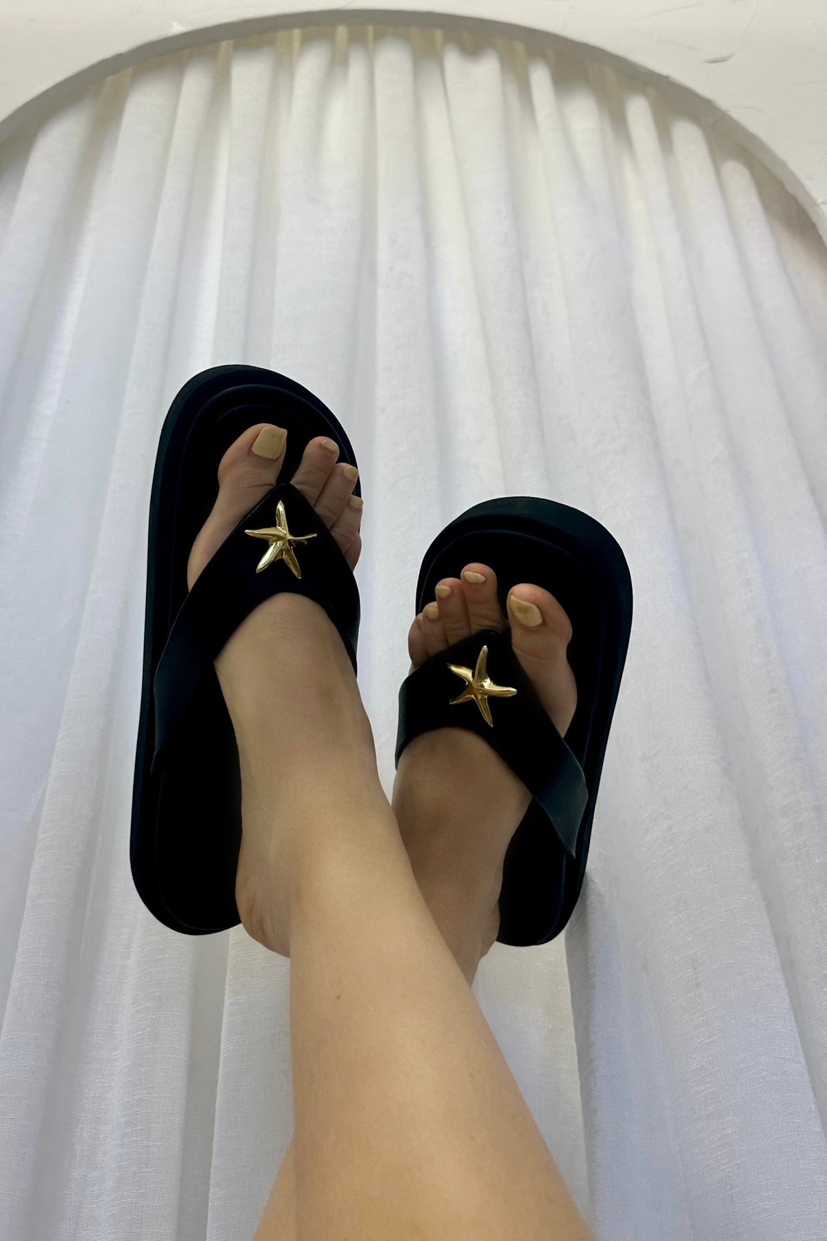 The Starfish Leather Platform Jandal – Gathered Collab