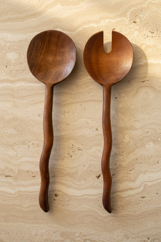 Wavy Salad Servers