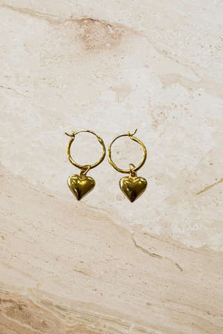 Bubble Heart Sleepers Gold