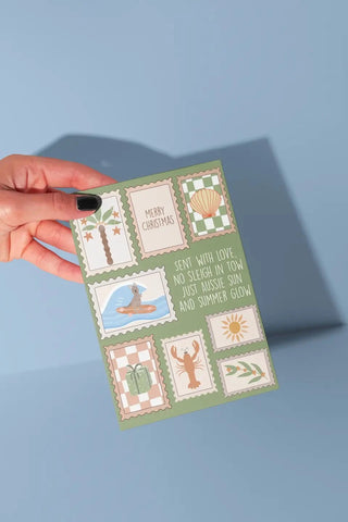 Postal Stamps - Christmas Greeting Card