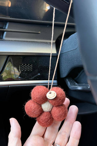 Felt Flower Fresheners - Creamy Caramel