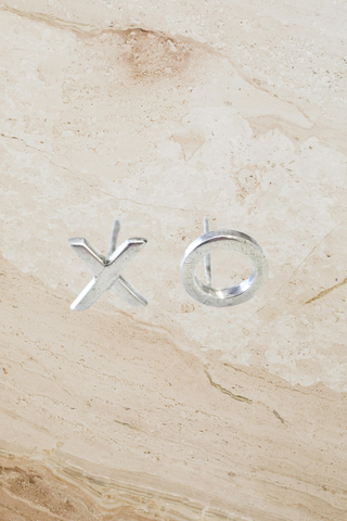 XO Studs - Silver