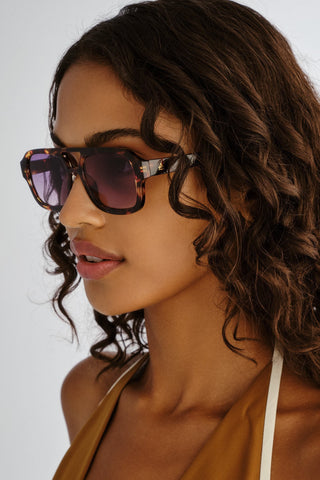 Aquarius Sunglasses - Amber Tort