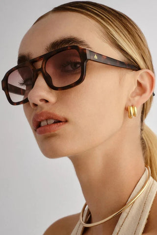 Aquarius Sunglasses - Dark Tort