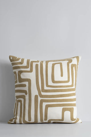 Anise Feather Filled Cushion - Taupe