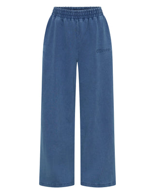 PREORDER Acid Wash Trackpant - Demin Blue