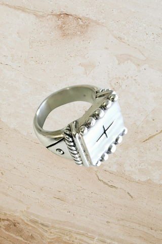 Unisex Ball Signet Ring