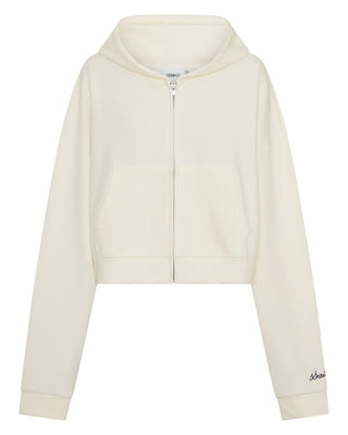 Cropped Hoodie - Butter & Navy