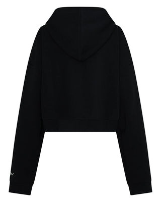 Cropped Hoodie - Black & Butter