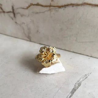 Bali Hibiscus Ring