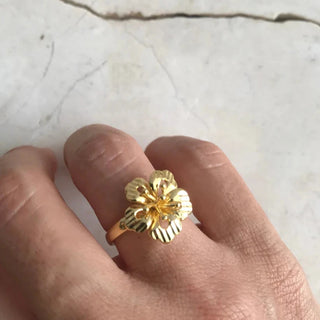 Bali Hibiscus Ring