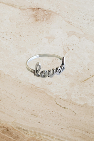 Loved Stacker Ring - Silver