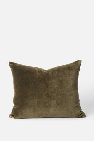 Cotton Velvet Cushion - Ivy