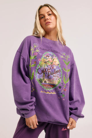 The Cupid Hotel Unisex Jumper - Purple