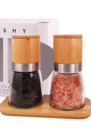 Salt & Pepper Mill Set - Bamboo
