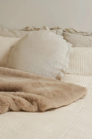 Fur Throw - Big Bear Pewter