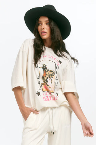 The Very Oversized Darlin Tee - Marshmallow