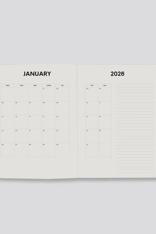 2026 Weekly Diary - Midnight