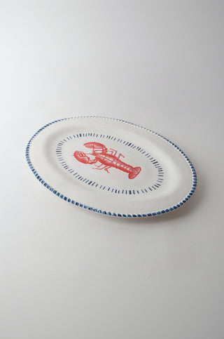 Melamine Nautical Lobster Oval Platter
