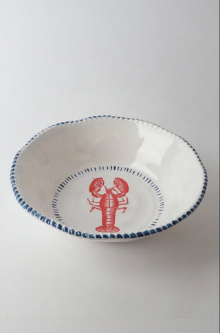 Melamine Nautical Lobster Bowl