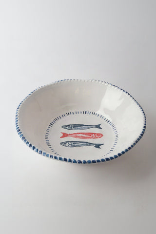 Melamine Nautical Sardine Bowl